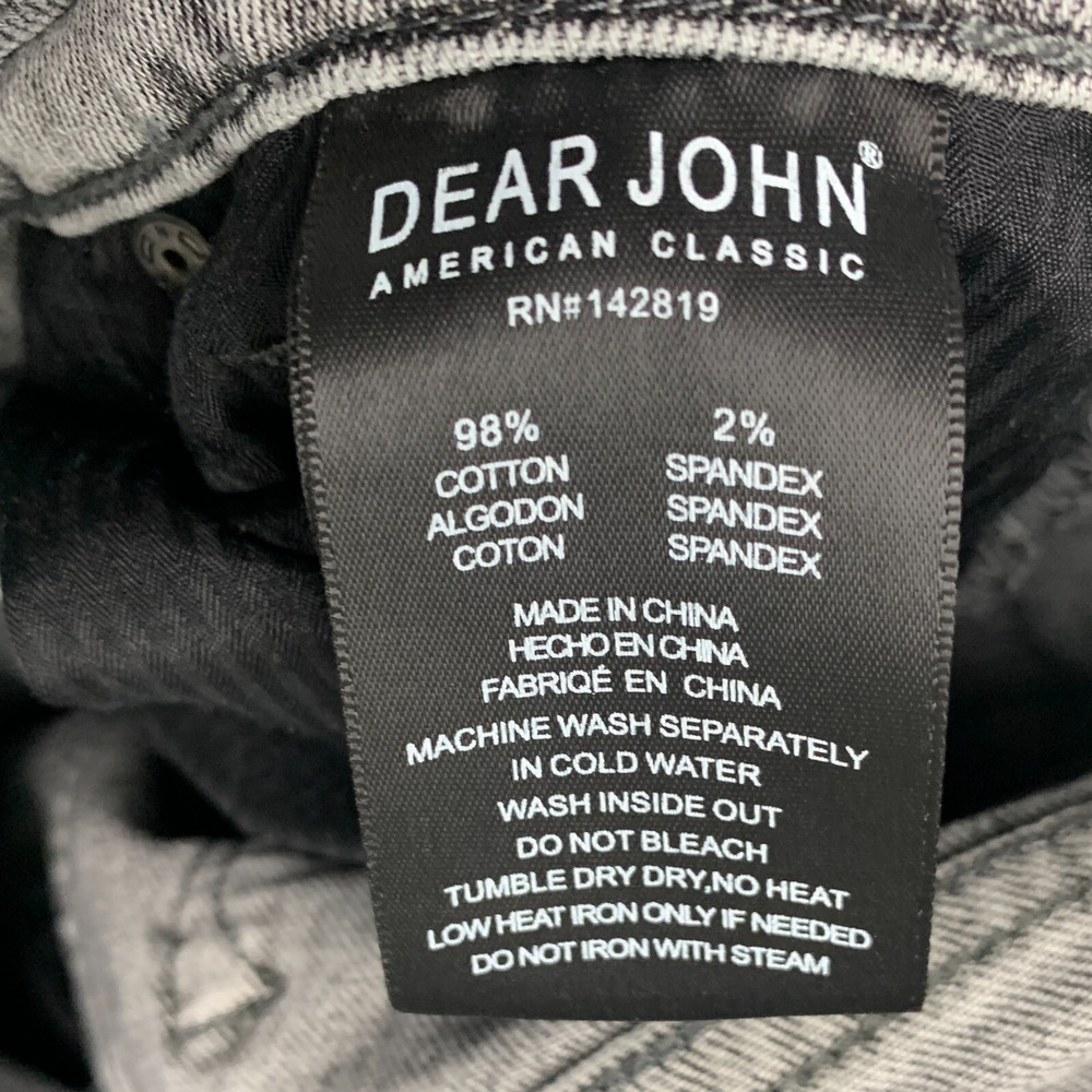 Dear John Jeans Women 30 Gray Pants Jodi  Hi Rise Crop Straight Denim Fits 30x26 - Picture 4 of 13